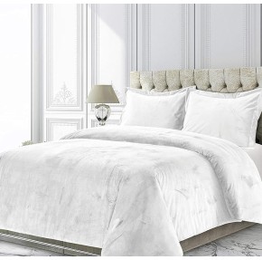 Venice Velvet Duvet Cover Set Oversized King 3 Piece (Duvet Cover + 2 Pillowcases) White Zipper Closure Duvet Cover Premium Venice Velvet Lush Duvet Cover Sherpa